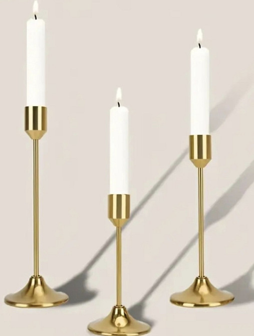 Підсвічники 3 шт мідного кольору Смела - изображение 1