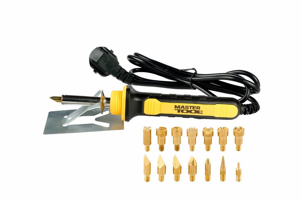 MASTERTOOL Набір для випалювання по дереву MASTERTOOL 30 Вт 220 V/50 Hz 14 насадок 44-0021 Коломия - фото 5