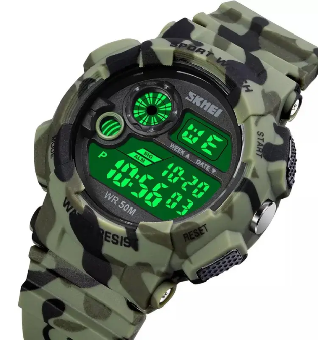 Чоловічий наручний годинник Skmei 1718 (Камуфляж) Вінниця - фото 4