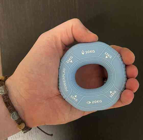 Еспандер кистьовий силіконовий PowerPlay PP-4331 Hand Grip Light 10-15-20 кг. Блакитний Київ