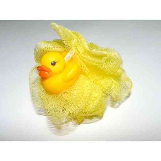 Мочалка бантик з іграшкою качечка Київ