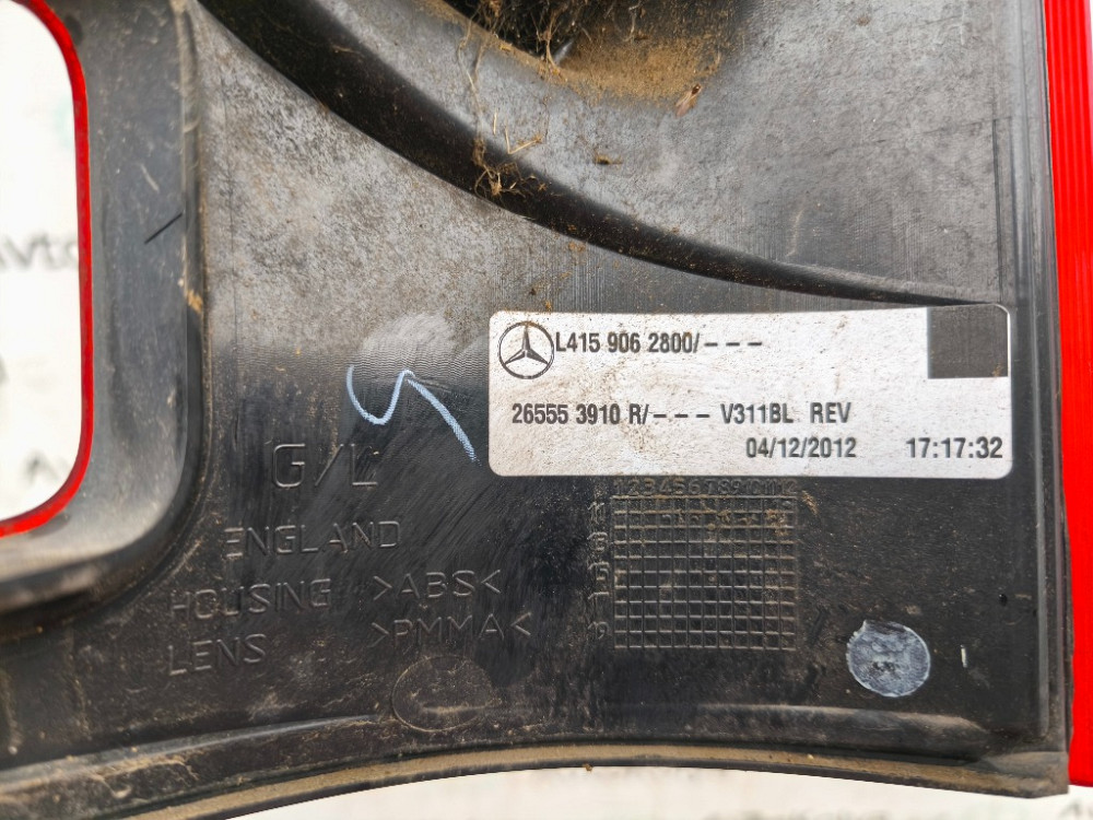 Ліхтар заднй лівий Mercedes Citan 2012-2020 (265553910R) Ковель - фото 3