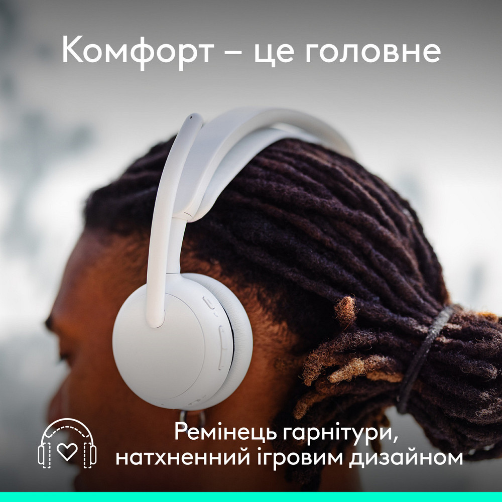 Bluetooth-гарнітура Logitech Zone Wireless 2 ES Off-White (981-001508) ( 13810 ) Харьков - изображение 7