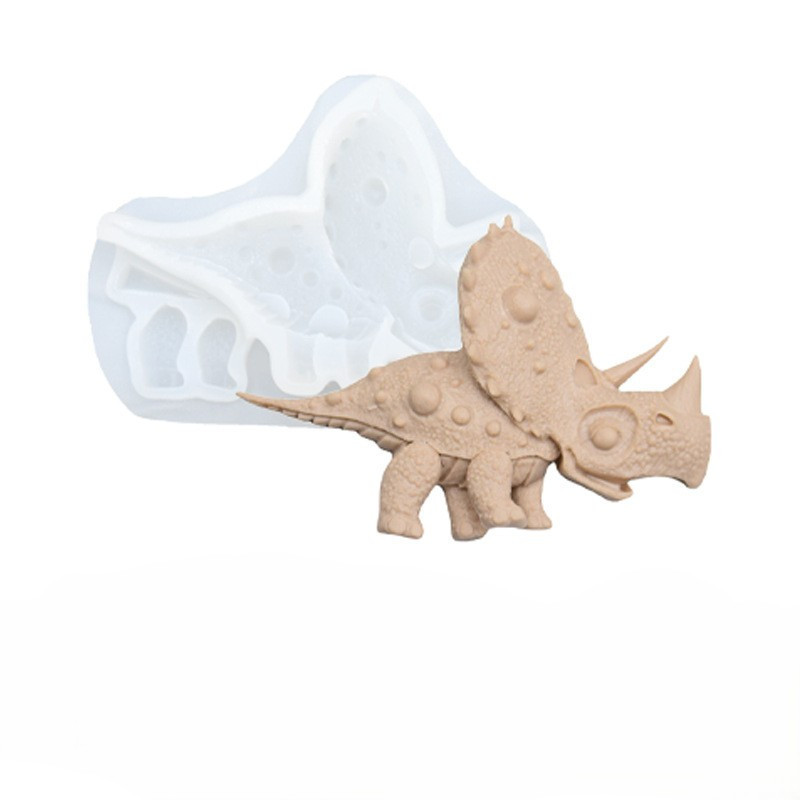 Молд силиконовый Динозавр 115 на 85 мм серый Киев - изображение 4