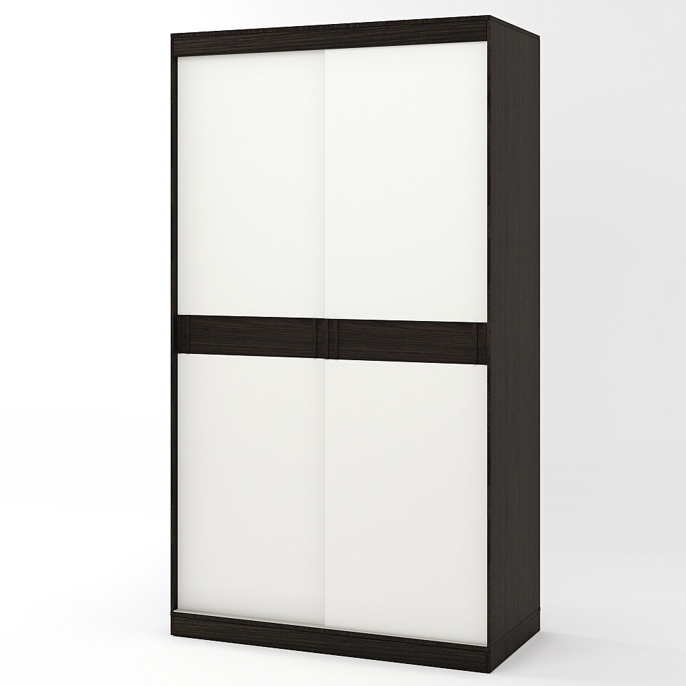 Шкаф-купе Эверест Соната 1200 двухдверный 120х60х217 венге темный+белый (DTM-2391) Львов - изображение 2