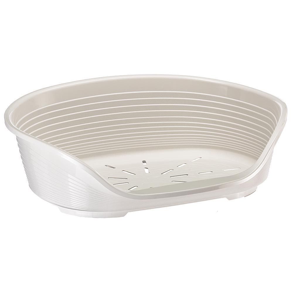 Пластиковый лежак для собак и кошек Ferplast Siesta Deluxe (Ферпласт Сиеста Делюкс) 82 х 59.5 х h 25 см - 8, Белый Запорожье - изображение 1
