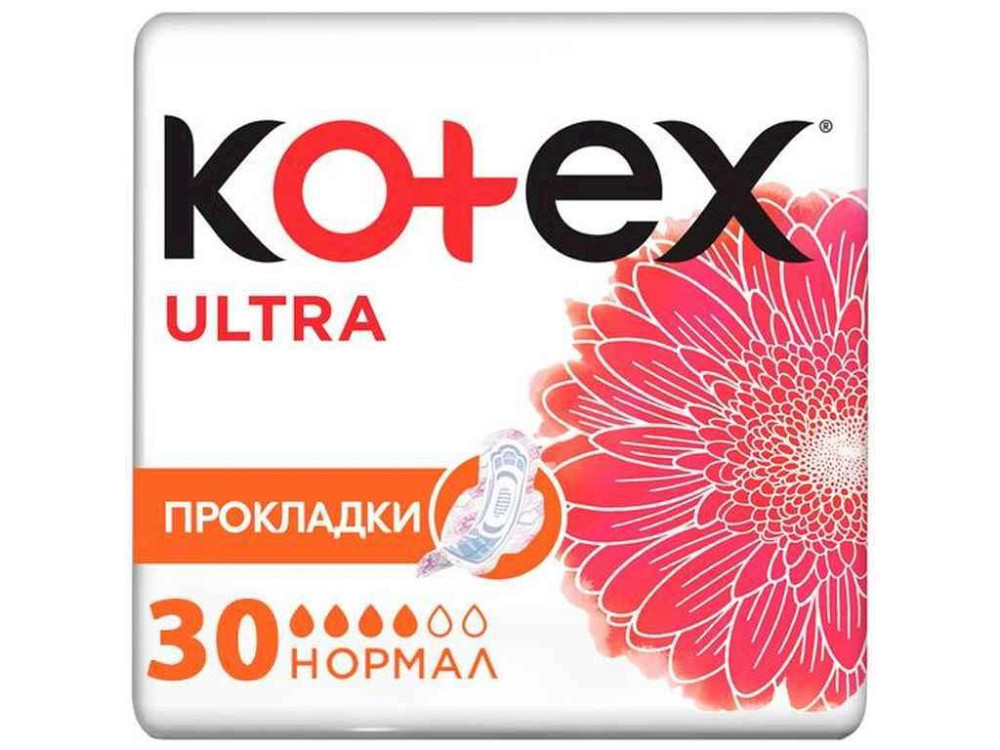 Прокладки гігієнічні денні 4к. 30шт Dry Normal Quadro ТМ Kotex Київ - фото 1