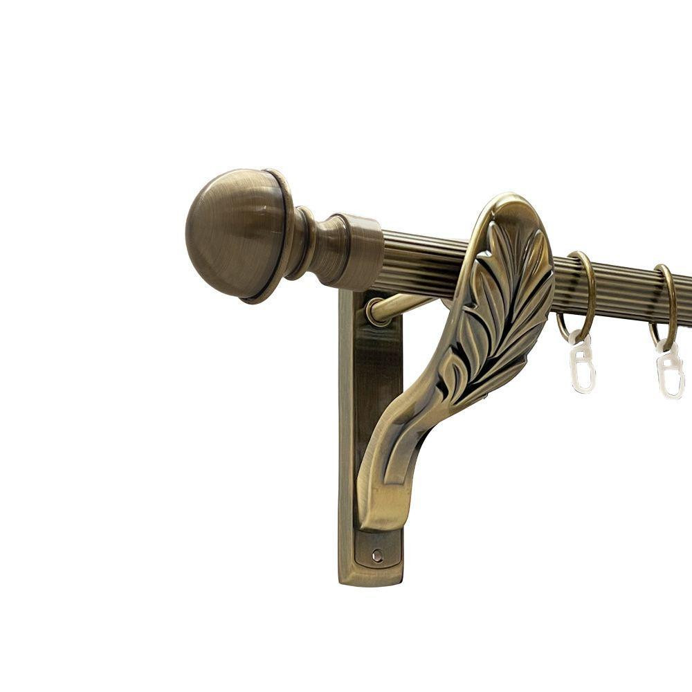 Карниз Orvit Бостон металевий однорядний ретро рифлена труба кільце металеве Антик 25 мм 300 см (00-00018359) Львов - изображение 1