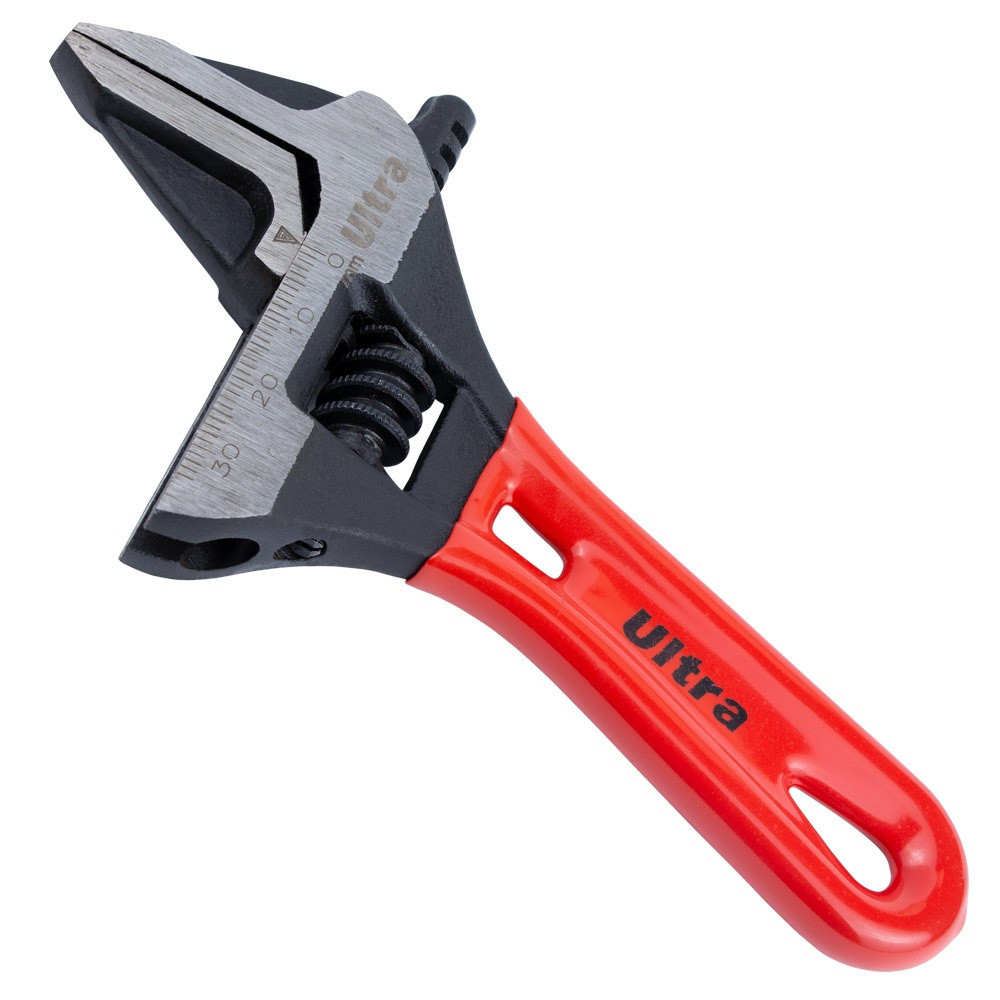Ключ разводной с тонкими губами укороченный 140мм, 0-34мм CrV ULTRA (4100222) Ровно - изображение 4