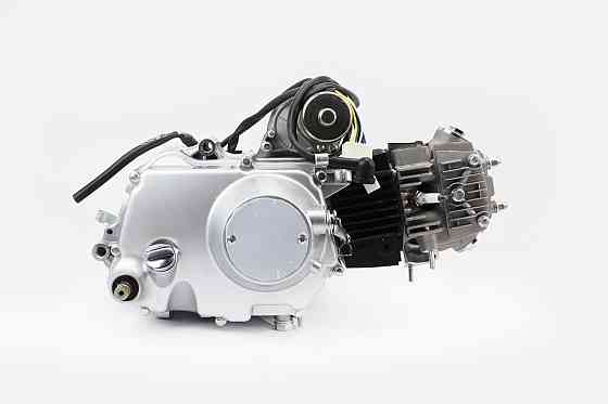 Двигун мопедний в зборі 110куб (Delta) - "механіка" + карбюратор, комутатор, котушка, реле: поворотів, стартера, напруги (без нап. KANUNI) Київ