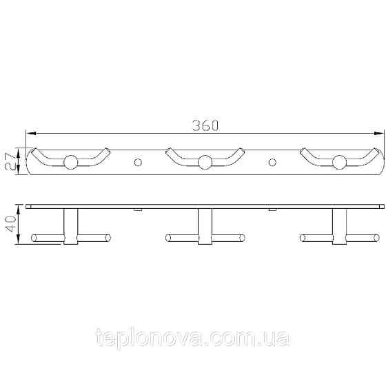 Планка с крючками Perfect Sanitary Appliances SP 8135 Черновцы