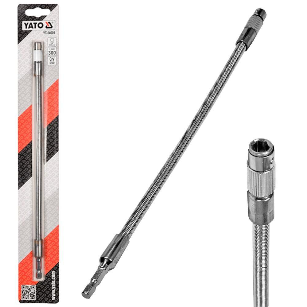 Тримач гнучкий для насадок YATO 1/4*350мм Харків - фото 2