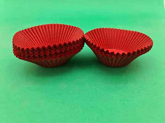 Тартолетка для чізкейк "Кругла червона"D55 H42,5 (100шт)/140/ (1 уп.) Харків