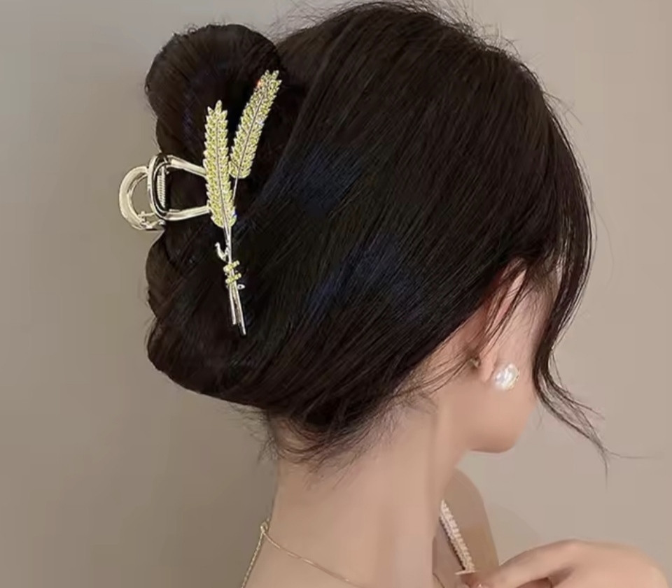 Заколка-крабік "Колоски" Сміла - фото 2