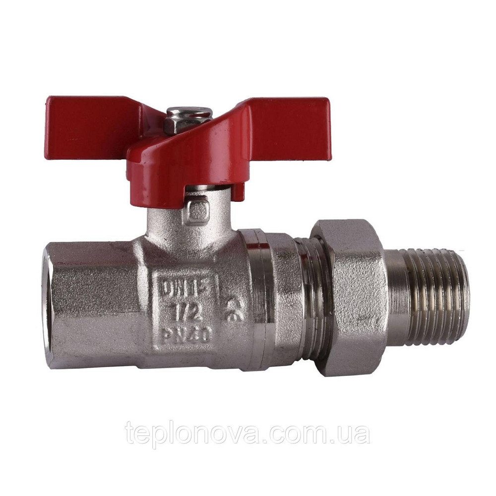 Кран шаровый прямой с американкой SELBA 1/2″ КБ SL1509 Черновцы - изображение 1