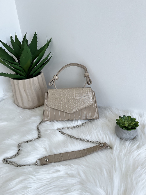 Сумочка клатч женская молодежная яркая через плече сумка Крохатушка одяг Бежевый Киев - изображение 7