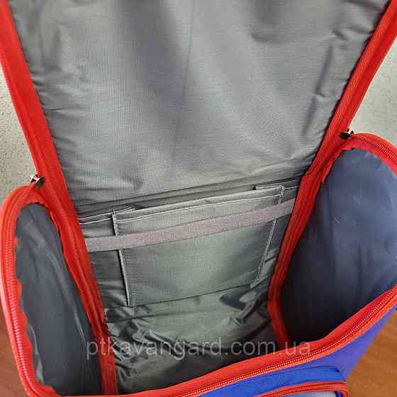 Школьный портфель ортопедический мальчику 1 класс, каркасный, 3D принт самолет, синий Хмельницкий