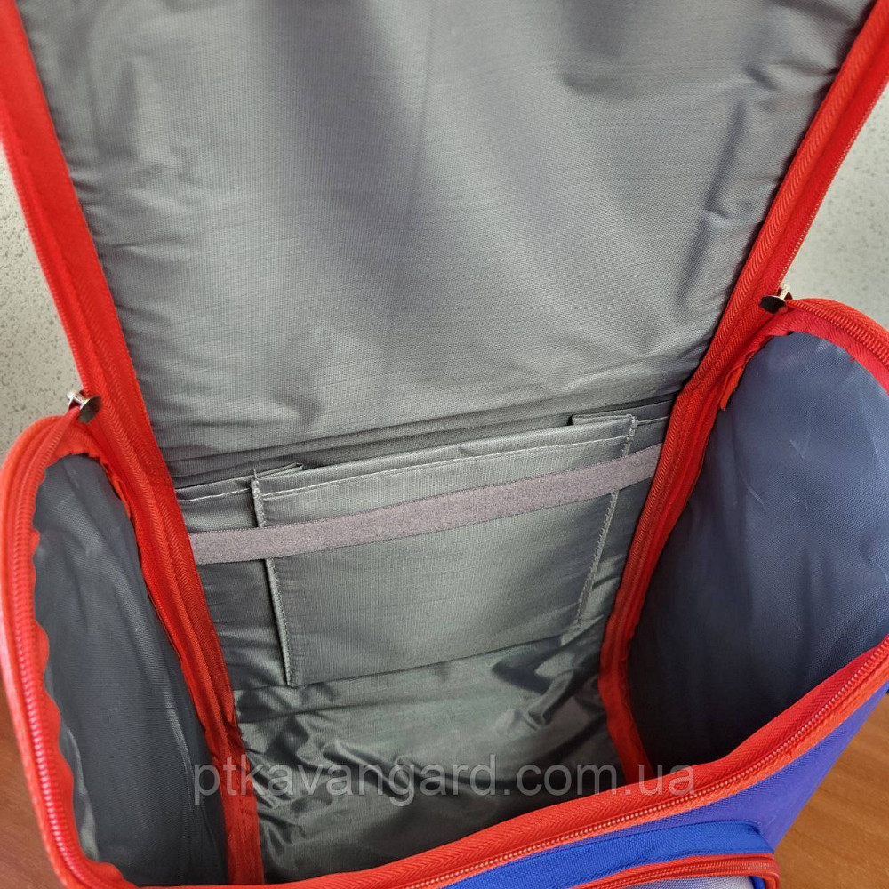 Школьный портфель ортопедический мальчику 1 класс, каркасный, 3D принт самолет, синий Хмельницкий - изображение 5