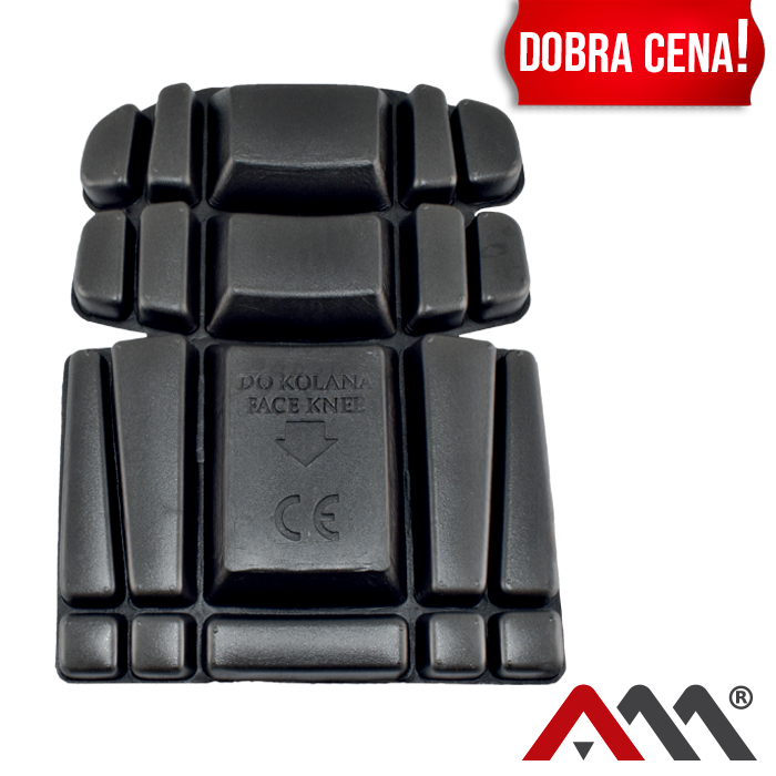 Робочі наколінники-вкладки "ArtMas" м'які чорного кольору Киев - изображение 1