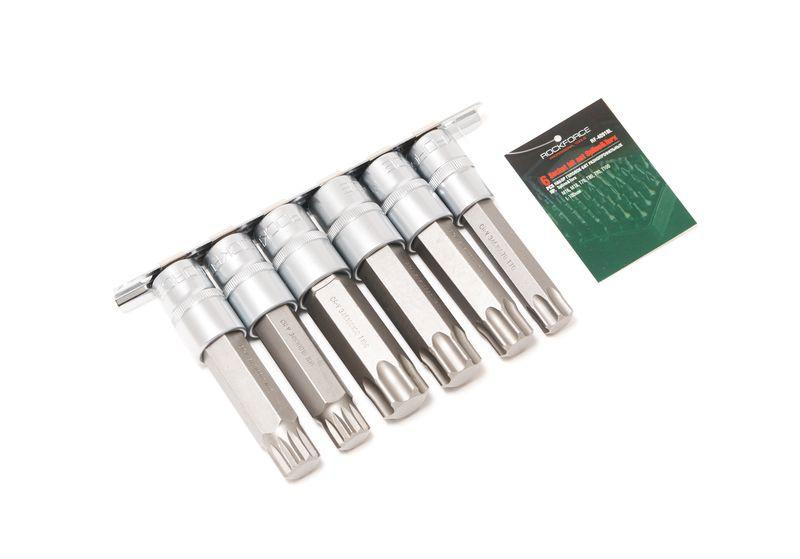 Набір головок-біт різнопрофільних Spline & Torx, 6 пр. (М16, М18, Т70, Т80, Т90, Т100; L-100мм) 1/2, Одеса - фото 1