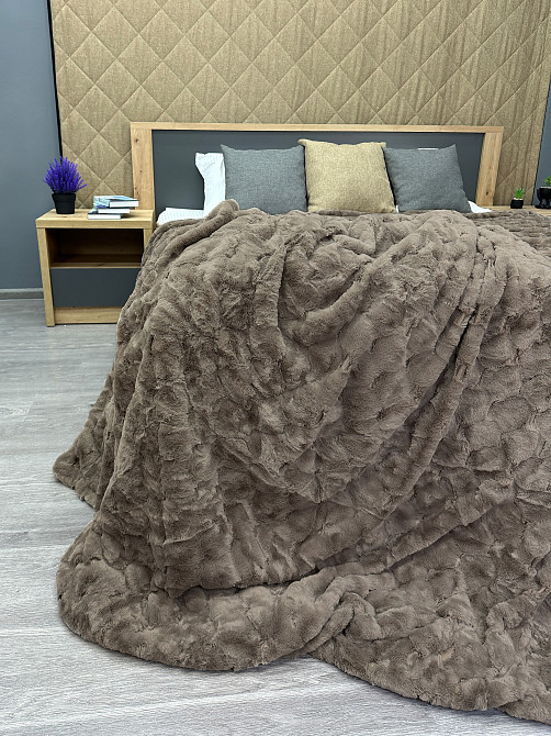 Плед-покрывало Шиншилла 215х215 см (+-5см) Какао (87-018) Киев - изображение 7