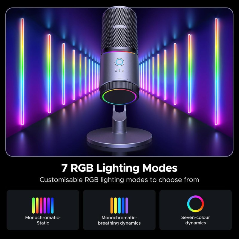 Мікрофон UGREEN CM769 Desktop USB Microphone RGB 24-bit 96kHz ANS Одеса - фото 7
