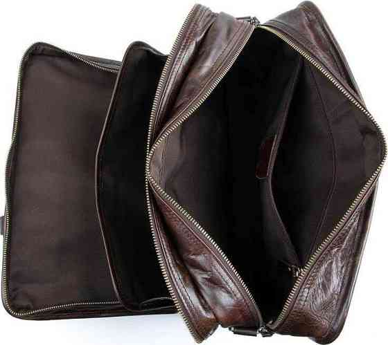 Сумка Vintage 14539 из натуральной кожи Коричневая Киев