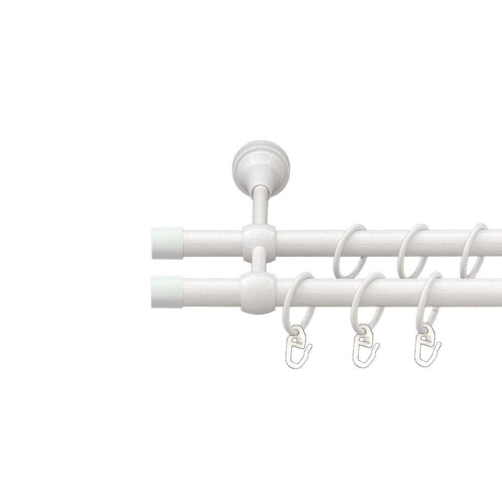 Карниз Orvit Заглушка металевий дворядний литий гладка труба кільце металеве Арктіс 16\16 мм 160 см Львов - изображение 1