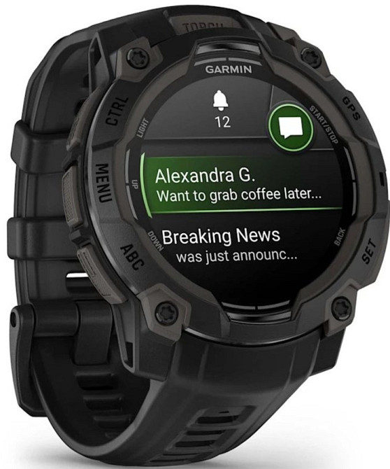 Смарт -Часы Garmin instinct 3 45mm. AMOLED Black with Black Band 010-02936-00 Киев - изображение 4