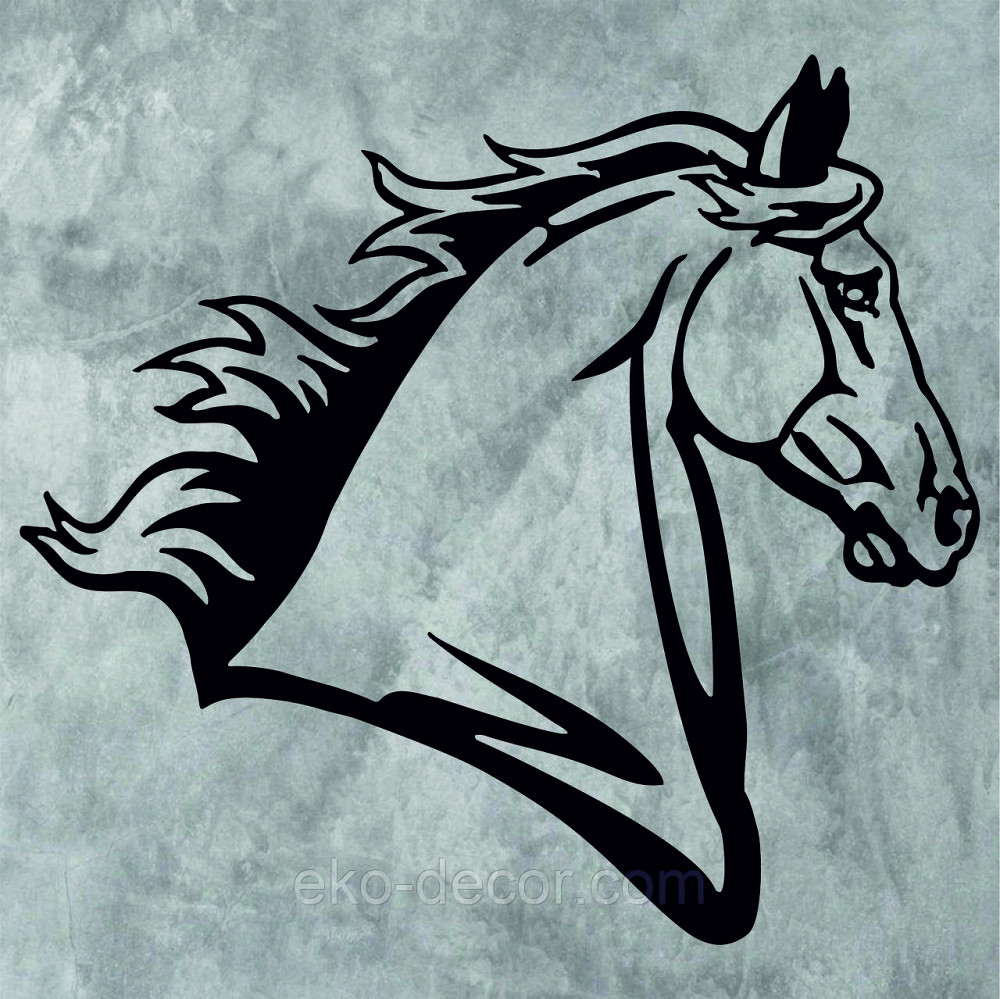 Декоративное настенное Панно «Лошадь», Декор на стену 70*64 см, Черный Киев - изображение 5