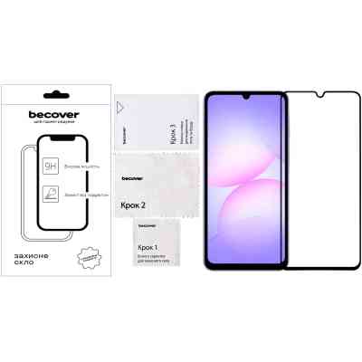 Стекло защитное BeCover Samsung Galaxy A07 SM-A075 Black (713731) Винница