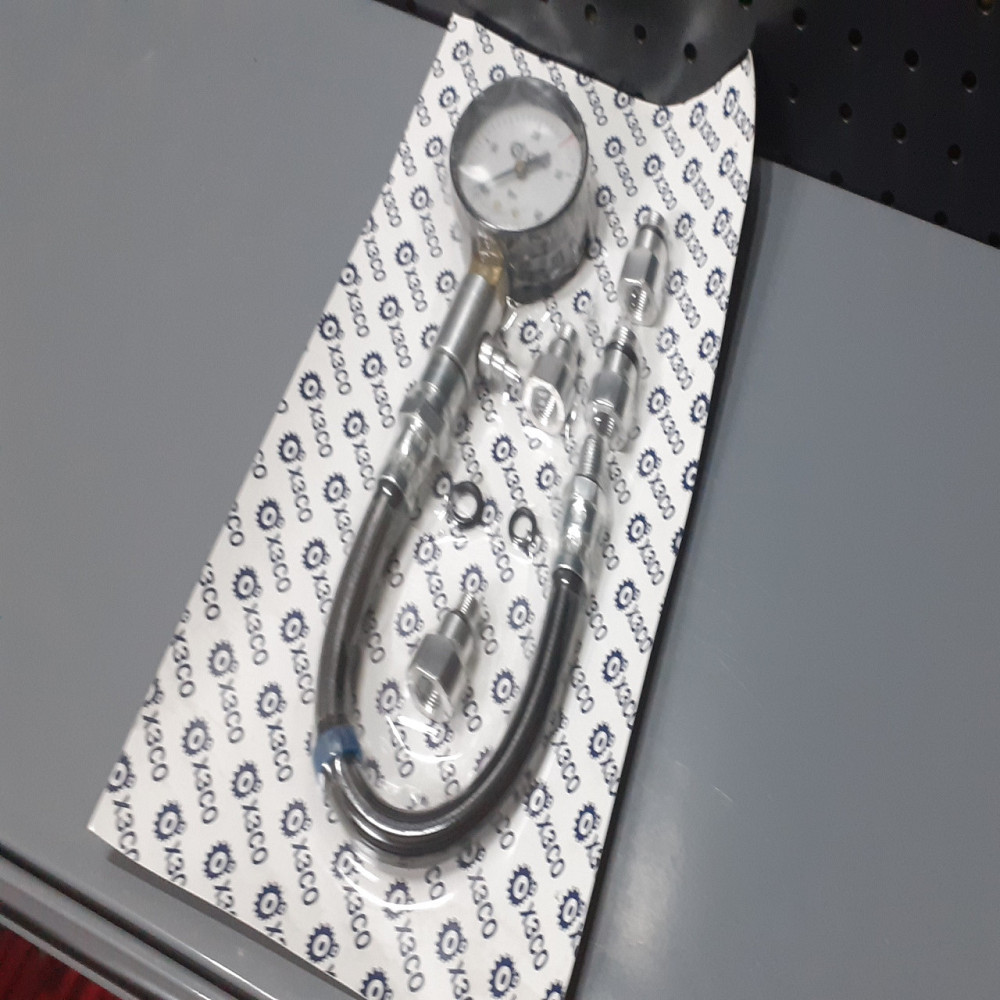 Компрессометр для измерения компрессии дизельных и бензиновых двигателей с гибким шлангом КОМПР40ШЛ ХЗСО CMPR Чернигов - изображение 1