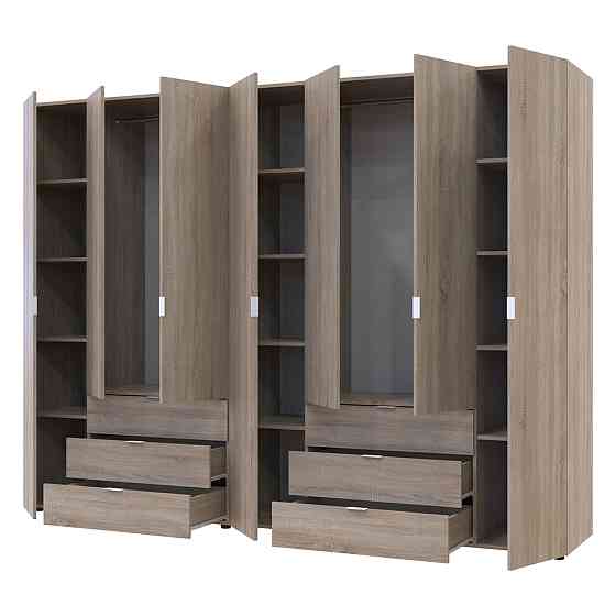 Комплект шкафов для одежды Doros Гелар (2 шт.) 271,2х49,5х203,4 см Дуб сонома (DRS-011113) Днепр