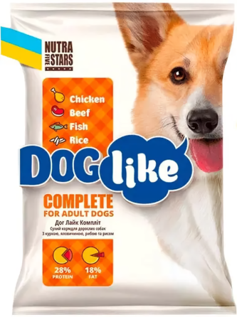 Dog Like Complete сухий корм для дорослих собак 10 кг Вінниця