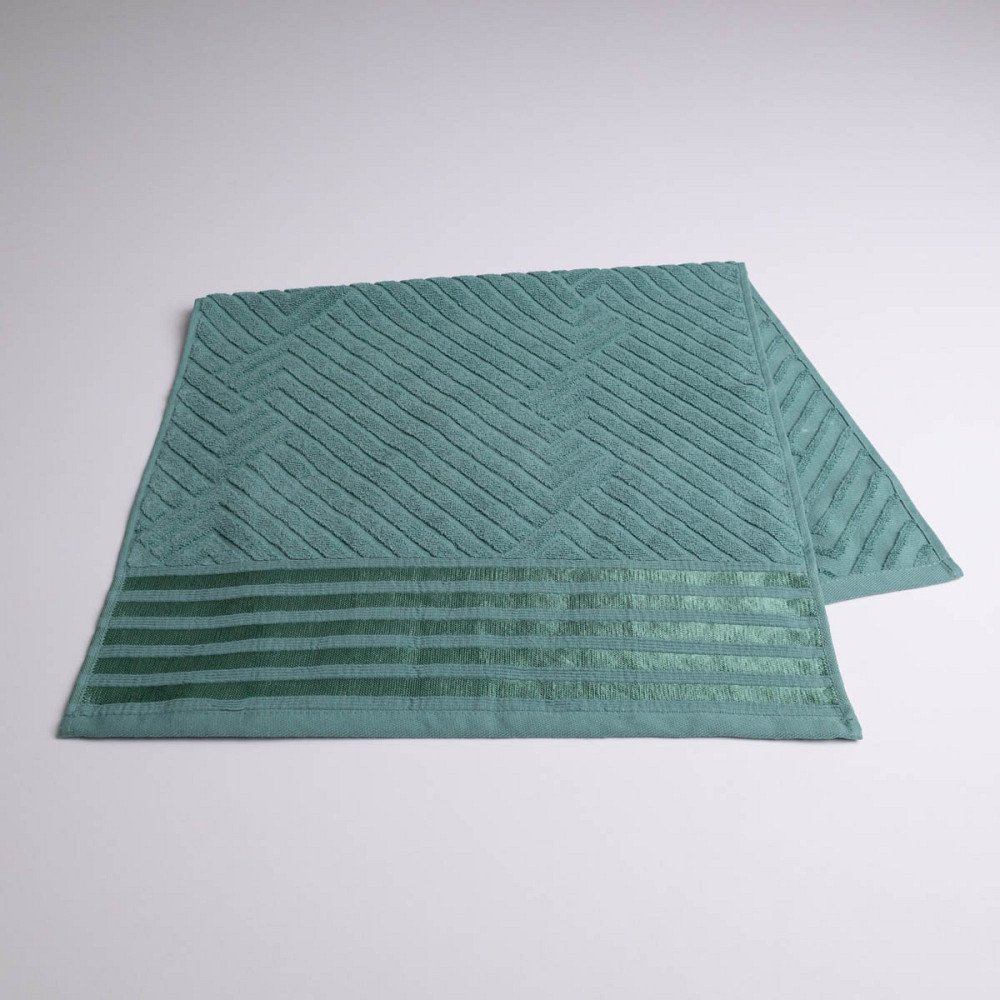 Набор махровых полотенец SOFT 3шт GM Textile 40х70см, 50х90см, 70х140см 500г/м2 (Бирюзовый) Сумы - изображение 2
