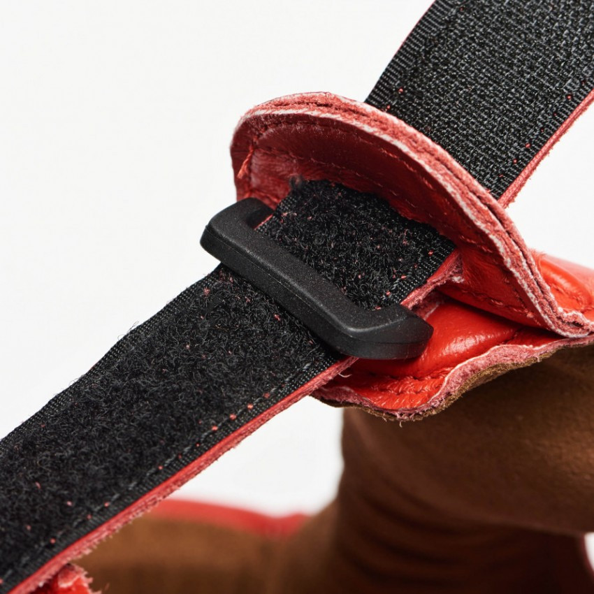 Боксерський шолом турнірний для змагань червоний натуральна шкіра Leone Contest Red розмір L Київ - фото 8