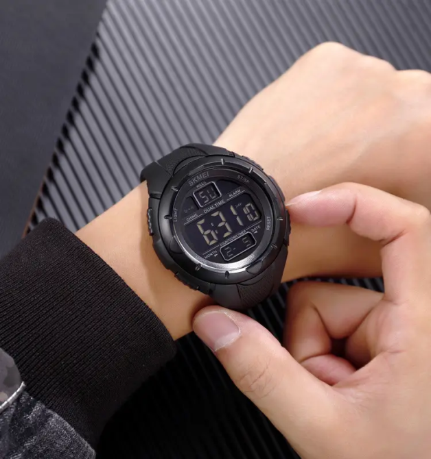 Мужские спортивные часы Skmei 1656 (Черные) Винница - изображение 7