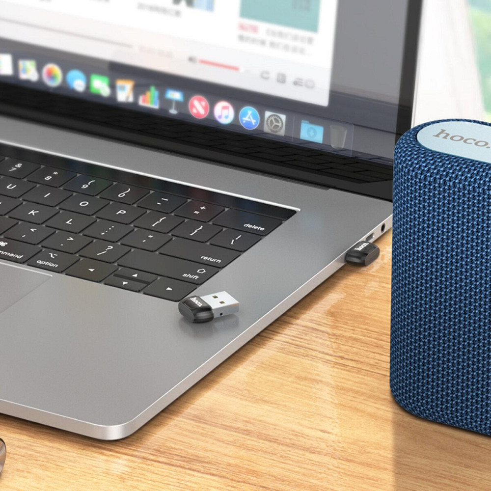 Адаптер USB Bluetooth HOCO UA18 колір чорний 6931474762399 Одеса - фото 8
