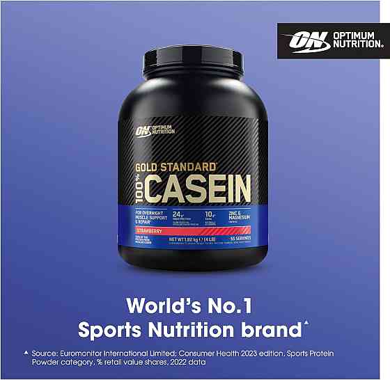 Протеїн Optimum Nutrition Casein Protein 100% 1818g (Полуниця)  EU Луцьк