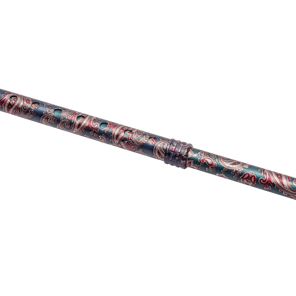 Регулируемая трость Garcia 408, зеленая с узором 