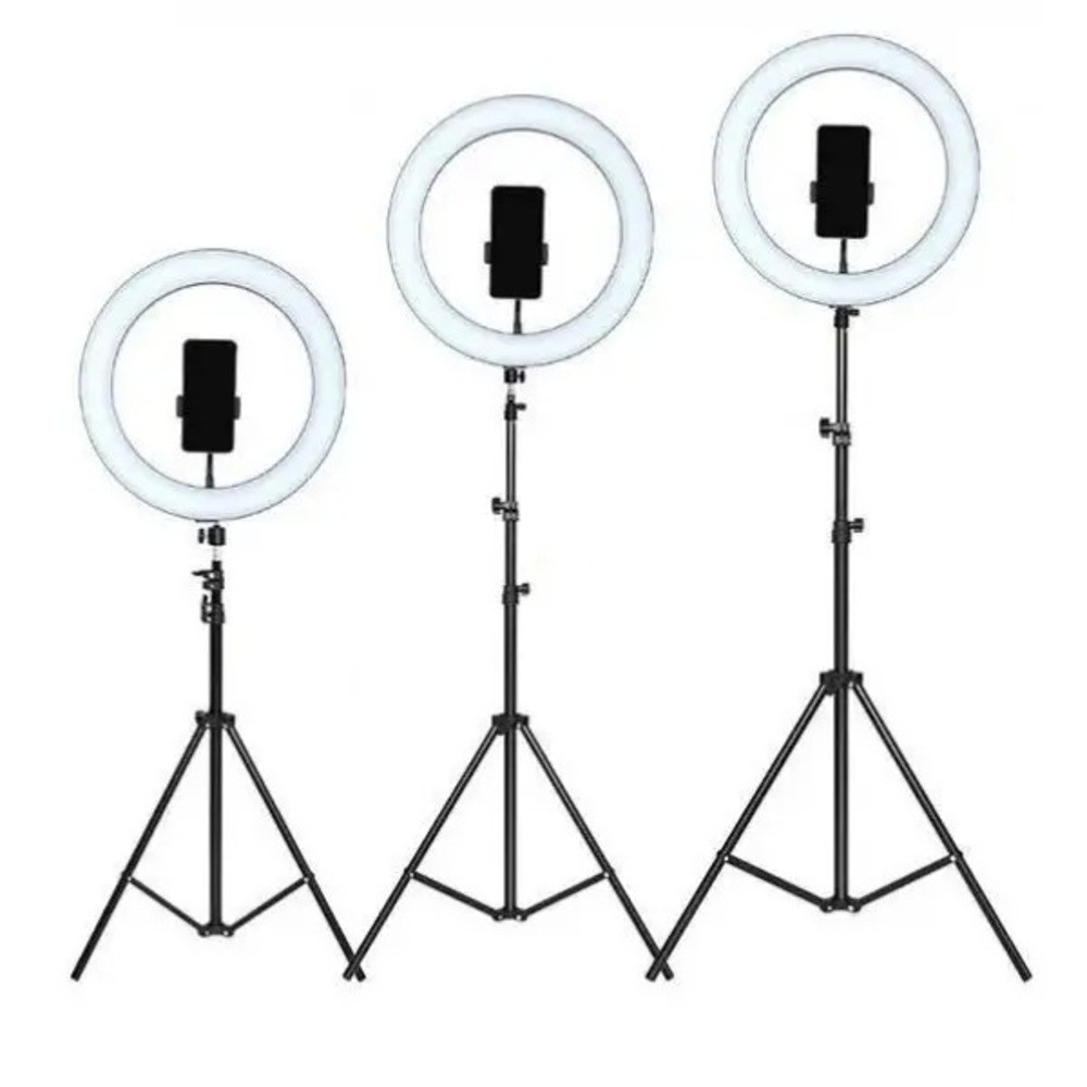 Штатив складной для LED лампы 0,66-2 м / Стойка-тренога для кольцевой лампы и студийного света Киев - изображение 1