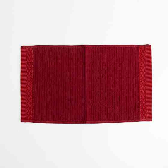 Махровий кухонний рушник з бордюром 30х50 см 400г/м2 GM Textile (Бордовий) Суми