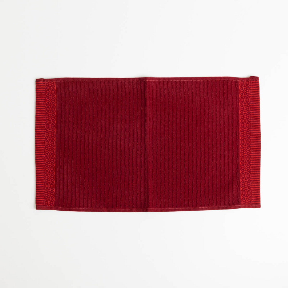 Махровий кухонний рушник з бордюром 30х50 см 400г/м2 GM Textile (Бордовий) Суми - фото 3