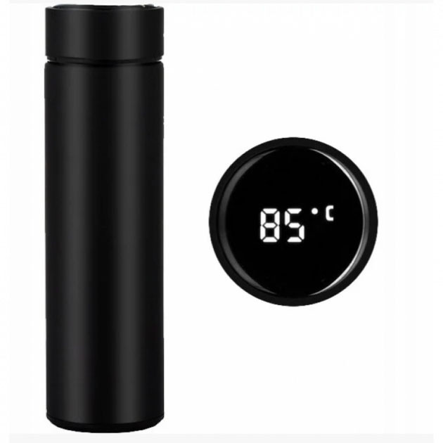 Термос с цифровым дисплеем температуры UNIQUE UN-1006 500 мл, Термос для воды с индикацией температуры IZ-79 Львов - изображение 3