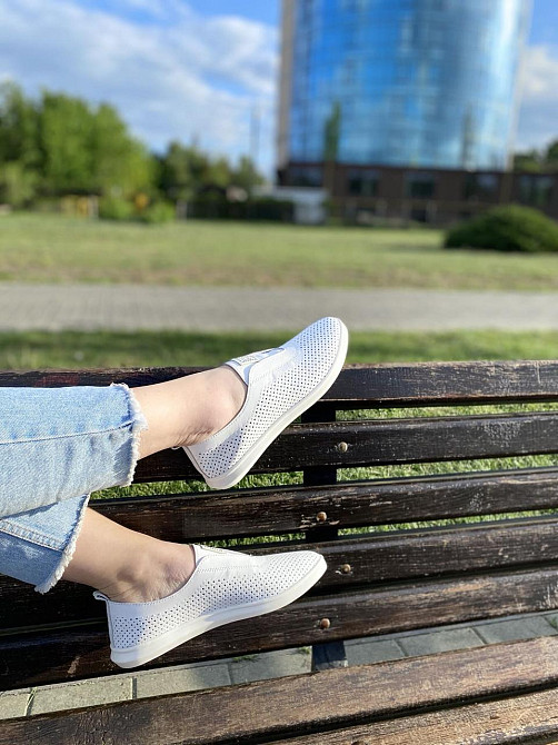 Mioli Балетки жіночі MIOLI J-9 білі (весна-літо, шкіра натуральна) (3753) лише 36р. Коломия - фото 2