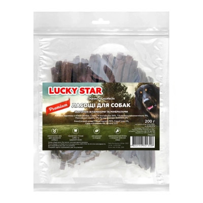 Ласощі для собак Lucky Star брусочки з м'яса кролика 10 см 200 г (4820144301308) Вінниця - фото 1