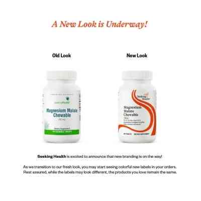 Витаминно-минеральный комплекс Seeking Health Магний малат, 100 мг, Magnesium Malate, 100 жевательных таблеток (SKH-52065) Винница