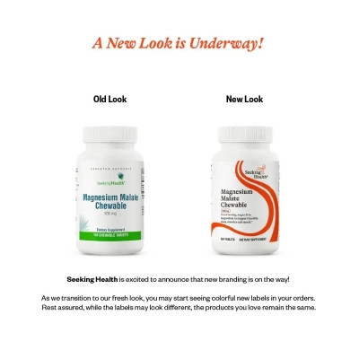 Вітамінно-мінеральний комплекс Seeking Health Магній малат, 100 мг, Magnesium Malate, 100 жувальних таблеток (SKH-52065) Вінниця - фото 2
