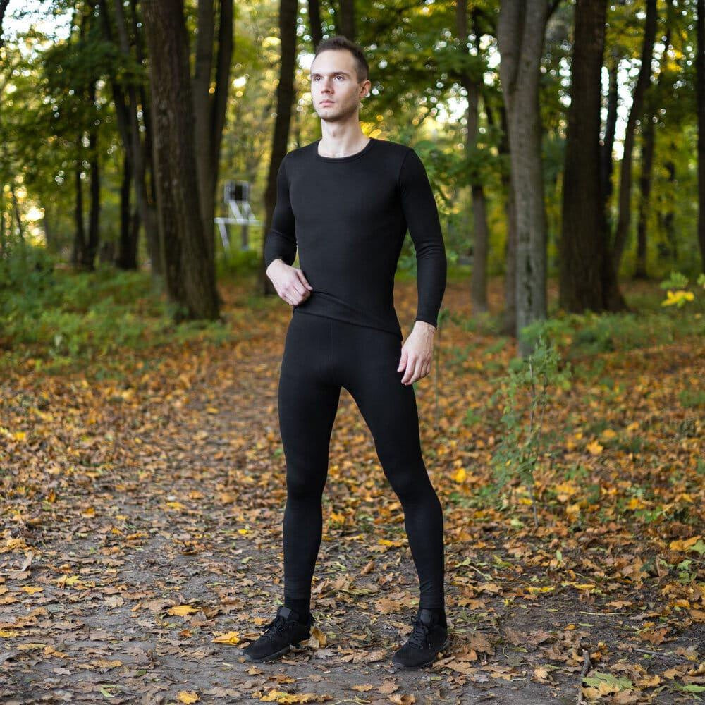 Термобелье мужское зимнее (S),Черный SBR Киев - изображение 2