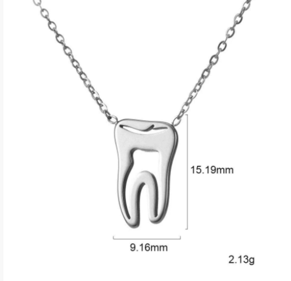Кулон стоматологу Зуб на цепочке Киев - изображение 2